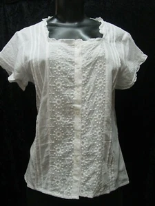 Corset Camisole Blouse Victorian Edwardian re-enactment Cotton Sizes PLUS sizea - Picture 1 of 6