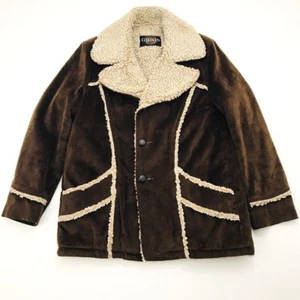 Cappotto vintage Grais Rancher uomo taglia 40 - giacca media shearling sherpa foderato  - Foto 1 di 10