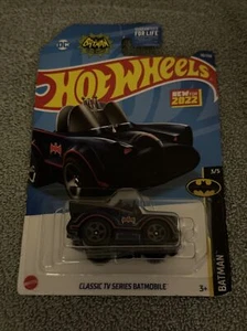Hot Wheels Classic Tv Series Batmobile 78/250 Batman 3/5 Blue W/Grey Wheels - Picture 1 of 2