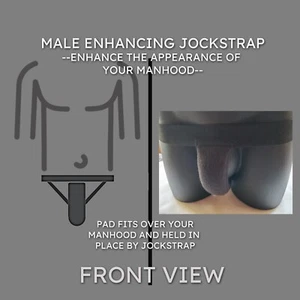 Male Enhancing Pad with Waistband and 3/4" Leg Straps , 6" to 12" Long Pads - Picture 1 of 12
