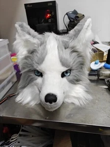 Realistic type handcrafted COSPLAY costume - White German Shepherd (head) - Picture 1 of 1