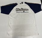 Michigan Wolverines Vintage Ringer Tee Embroidered Size LARGE National Champions