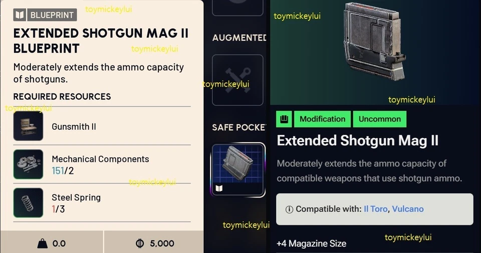 ✅ ARC RAIDERS ✅ EXTENDED SHOTGUN MAG II BLUEPRINT - USA SELLER - Image 1 of 1