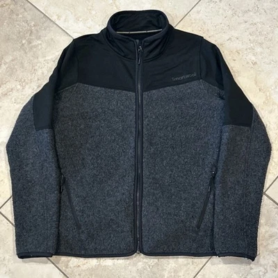 Smartwool Hudson Trail Full Zip Fleece Womens Large Black Jacket Outdoor Hiking - Image 1 of 4