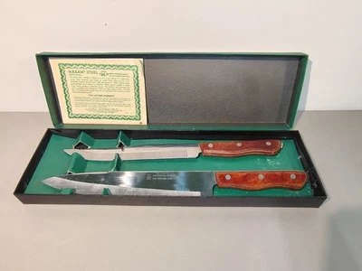 CUCHILLO DE CHEF Y TALLA DE ACERO INOXIDABLE FINO MOLIDO HUECO MAXAM PRECISION⭐️ NOS Foto 1 de 4