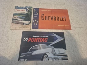 1956 Pontiac Owners Manual Strato-Streak Brochure 1949 Chevrolet Fleetline Serie - Picture 1 of 4