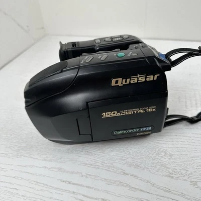 Quasar Palmcorder VhsC Palmsight VM-L450 Tested Works No Battery Camcorder - Image 1 of 4