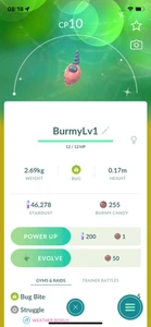 Pokemon Trade - Shiny Burmy Trash Female Lv1 TRADE ! 30 Days Friendship Bonus !! - Picture 1 of 1