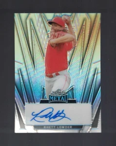 2024 LEAF METAL BASEBALL RHETT LOWDER SILVER PRISMATIC AUTO /35 Reds - Picture 1 of 1