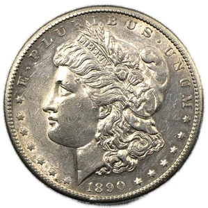 1890-S San Francisco Morgan Silver Dollar $1 Almost Uncirculated AU+ - Picture 1 of 2