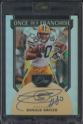 2024 Panini One Once In A Franchise Silver #339 Donald Driver 28/99 automático - Imagem 1 de 2