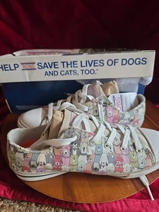 BOB'S For SKECHERS Dandy Dogs Pets Sneakers Size 9 Womens Shoes New Tags Utopia - Picture 1 of 11