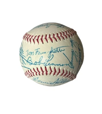 Autographed baseball ,Bob Lemon,Jack Phillips,And Many More MLB Alumni Baseball - Image 1 of 4