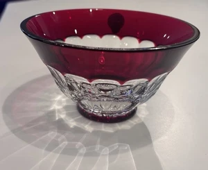 Precioso cuenco pequeño Waterford Sinply rojo rubí 5" cristal - Imagen 1 de 7