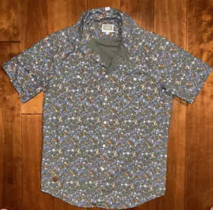 ALTAMONT Shirt Mens Small Short Sleeve Multicolor Button Up Digital Camo Woven - Picture 1 of 22