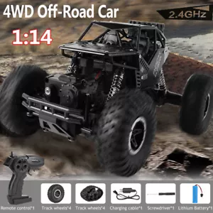 1:16 2.4Ghz 4WD High Speed RC Off-Road Monster Truck Remote Control Car Black - Picture 1 of 13