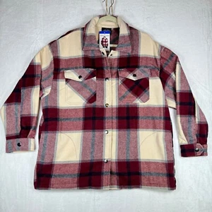 Women's Ladies Red Shirt Jacket Relaxed Fit Dropped Shoulder Size:L new w/ tags - Picture 1 of 5