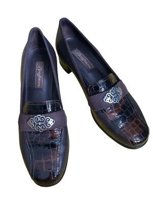 MOCASINES BRIGHTON ARTIST CHOCOLATE COCODRILO TALLA 8,5M Foto 1 de 4