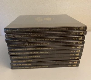 Franklin Mint GREATEST COUNTRY MUSIC RECORDINGS OF ALL TIME Lot Of 10 NEW Vinyl - Picture 1 of 3