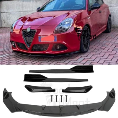 For Alfa Romeo Giulietta 147/159/156 Giulia Stelvio Front Rear Lip + Side Skirts - image 1 of 4