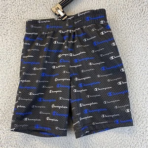Champion Shorts Boys Navy Logo Kids Size 5 / 55-2 - Picture 1 of 6