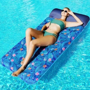 Übergroße Pool Schwimmer Lounge, 72" x 37" extra große stoffbezogene Poolschwimmer Fo - Bild 1 von 8