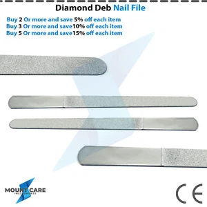 X1,X2,X3,X5 Diamond DEB FILE Skin Toe NAIL Care Podiatry Manicure Pedicure FOOT - Picture 1 of 8