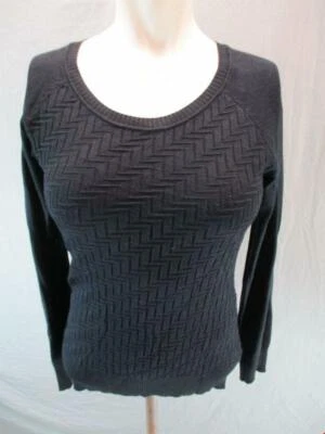 Energie размер L женщин черный хлопок ворота повседневный основной футболка Топ GR6632 - Изображение 1 из 4