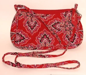 Vera Bradley Frankly Scarlet Mini Crossbody Purse W/ Adjustable Strap Fall 2008 - Picture 1 of 4