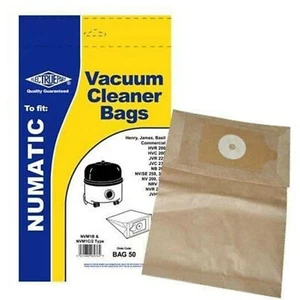 FITS Numatic Henry HVR200-12 Vacuum Cleaner Dust Hoover Bags - 5 Per Pack pmd - Picture 1 of 2