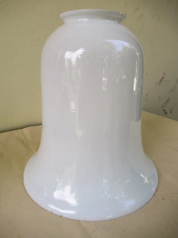 Antique Milk Glass Light Shades Ceiling Electric Lighting Fixtures Bell Shape*F2 Cover