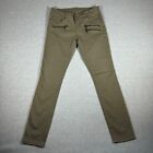 BlankNYC Olive Green Zip Pocket Moto Utility Skinny Jeans Size 29
