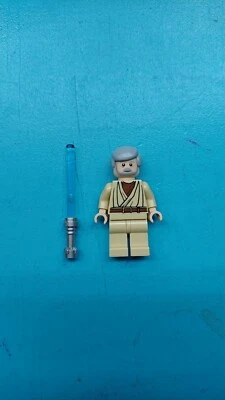 Lego Star Wars minifigura Jedi antigo Obi-Wan Kenobi com sabre de luz 8092! - Imagem 1 de 4