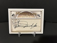 2009 SP Legendary Cuts Sammy Davis Jr. Mystery Cuts Signature Auto Signed 38/91