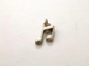 Dije de notas musicales vintage de plata esterlina - Imagen 1 de 6