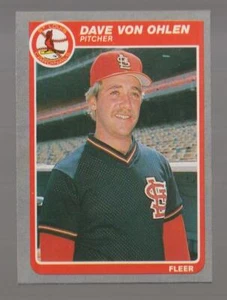 1985 Fleer Dave Von Ohlen St. Louis Cardinals #243 Near Mint or Better - Picture 1 of 2