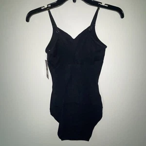 NWT Yummie Shape Light Compression YT3-163 Black Sz XS Cotton Blend Bodysuit - Picture 1 of 6