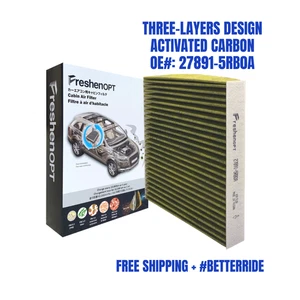 FreshenOPT 3-Layer Cabin Air Filter for Nissan/Infiniti |OE 278915RB0A CF12312 - Picture 1 of 9