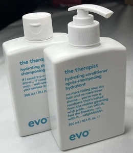 EVO The Therapist Hydrating Shampoo & Conditioner DUO/Set 300 mL/10.1 Each - New - Picture 1 of 3