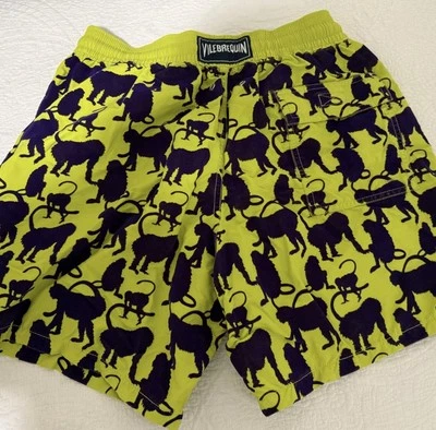 Vilebrequin Yellow and Purple Swim Shorts - Image 1 of 4