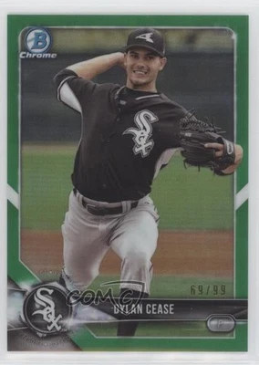 2018 Bowman Chrome Prospects Green Refractor /99 Dylan Cease #BCP175 - Image 1 of 2
