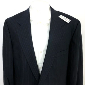 Brooks Brothers NEW 46L 100% Wool Two Button Suit Sport Coat Jacket Navy Blue - Picture 1 of 22