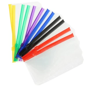 12 Pcs Binder Zip Bag Refillable Pouch Business Card Loose-leaf Notebook Zipper - Picture 1 of 12