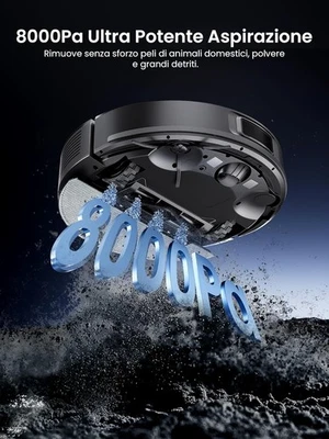 ROBOT ASPIRAPOLVERE LAVAPAVIMENTI MODELLO PROSCENIC 6000 - 8000 PA  MAPPATURA - Image 1 of 4