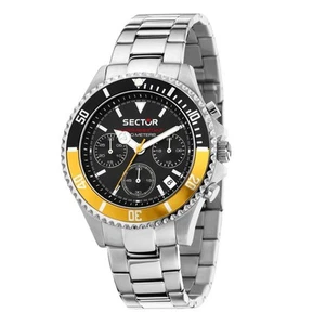 Orologio SECTOR Uomo 230 Cronografo Acciaio Nero/Giallo Limited R3273661012 - Foto 1 di 6