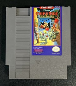 Chip &lsquo;n Dale Rescue Rangers - Nintendo NES - Capcom - 1990 - Authentic, Tested