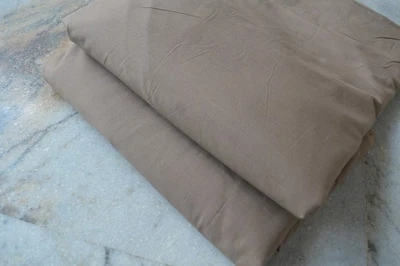 Beige Plain Fabric 100% Cotton 7 Yard Fabric NO TARRIF CHARGES 100%✅ ZK_65 - Image 1 of 4