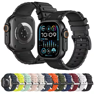 Band For Apple Watch Ultra2 Series 11/10/9/8/7/6 42mm-49mm Soft Silicone Strap - Image 1 of 4