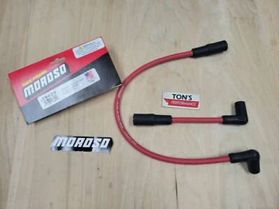 Moroso 28629 Harley Davidson Softail FLST FXST 2000-2013 Red Ultra 40 Race Wires - Image 1 of 4