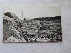 Vintage RPPC-Bandin Dam Breaks-What A Mess-Grand Rapids, Minn - Picture 1 of 2
